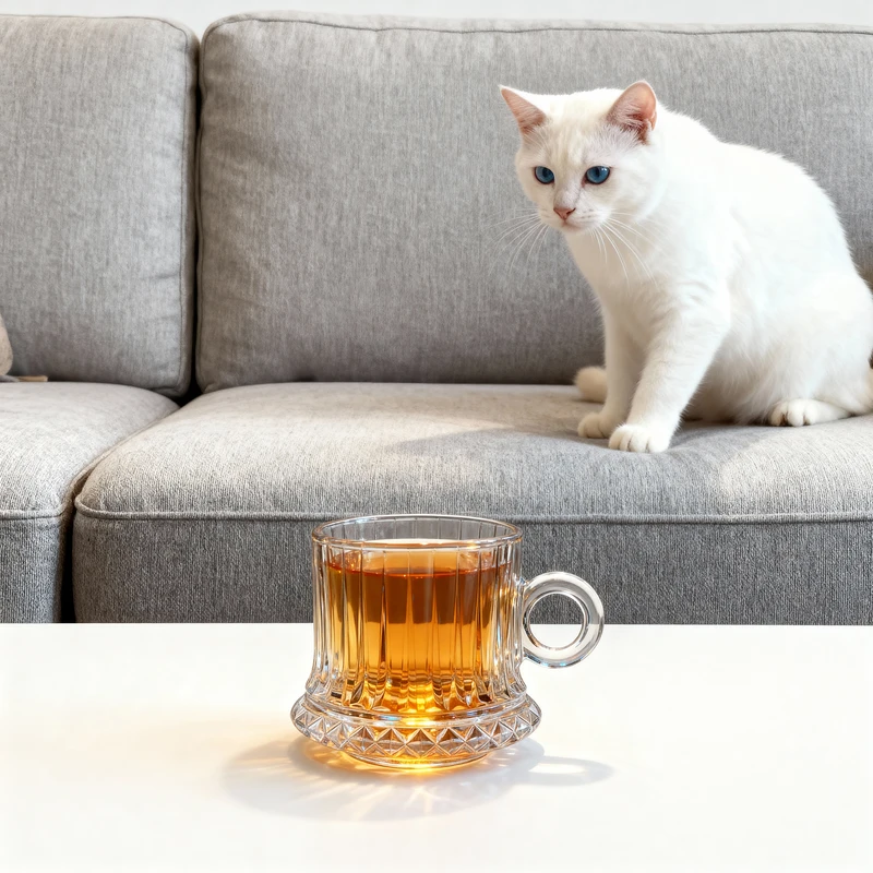 بسته ۶ عددی لیوان بلور ۱۷۰ میلی‌لیتری دلی سوگا با دسته‌ی حلقه‌ای