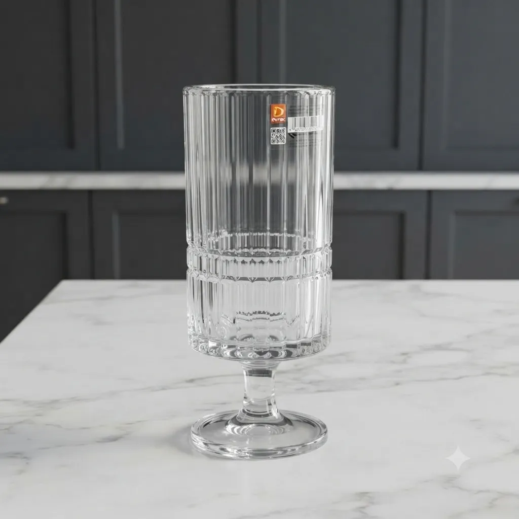لیوان شربت خوری ۳۴۰ میلیمتری برند Deli glass ساخت چین